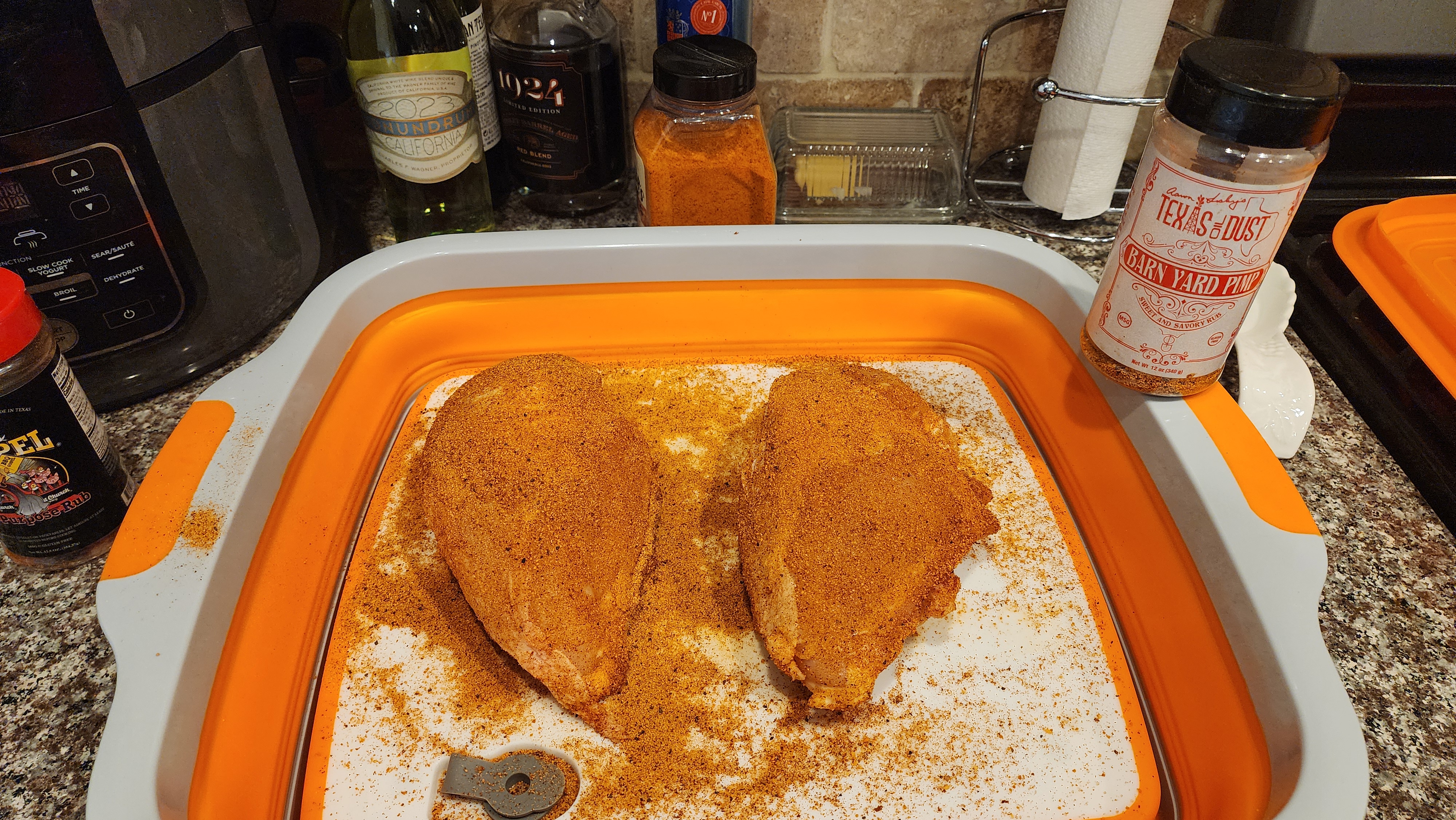 Seasoned pork butt